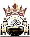 The Biryani House crest — a spice crown over a steaming handi